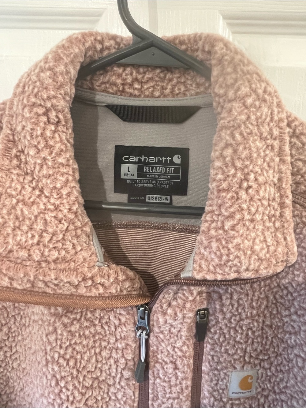 Carhartt Relaxed Fit Sherpa Jacket - Dusty Rose